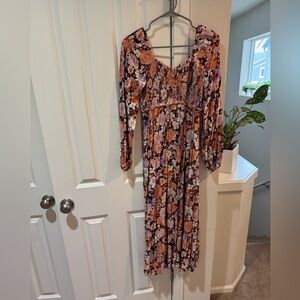 Floral Long Sleeve Dress